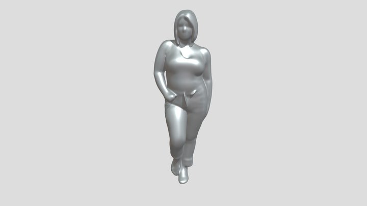 person standing in casual attire 3D Model