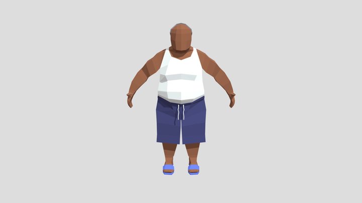 Low Poly Male 03 A 3D Model