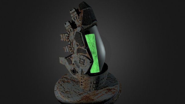 Vented Mech Hull 3D Model