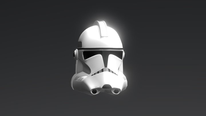 Clone Trooper helmet - Phase 2 3D Model