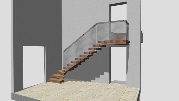 SCHODY_POLKOWE_1 3D Model