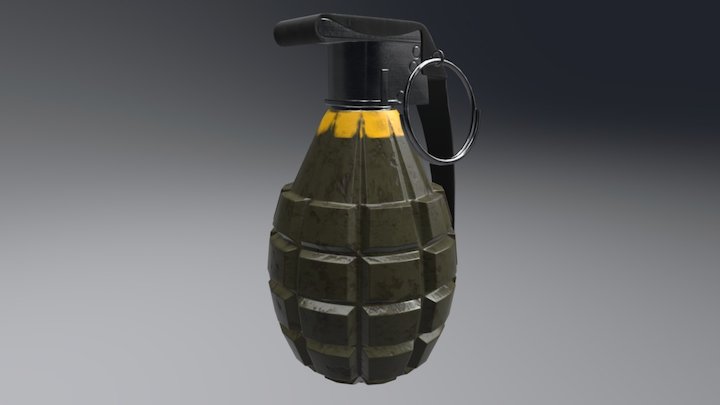 MK2 Grenade 3D Model