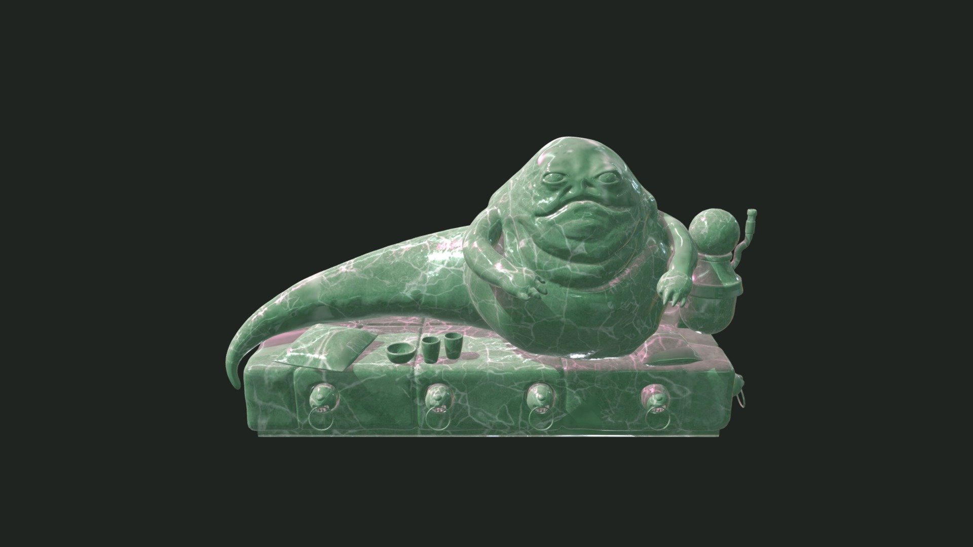 Jabba Jade Statue