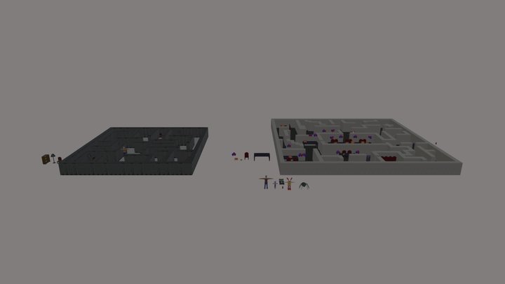 Phoborynth: Mazes 1 and 2 3D Model
