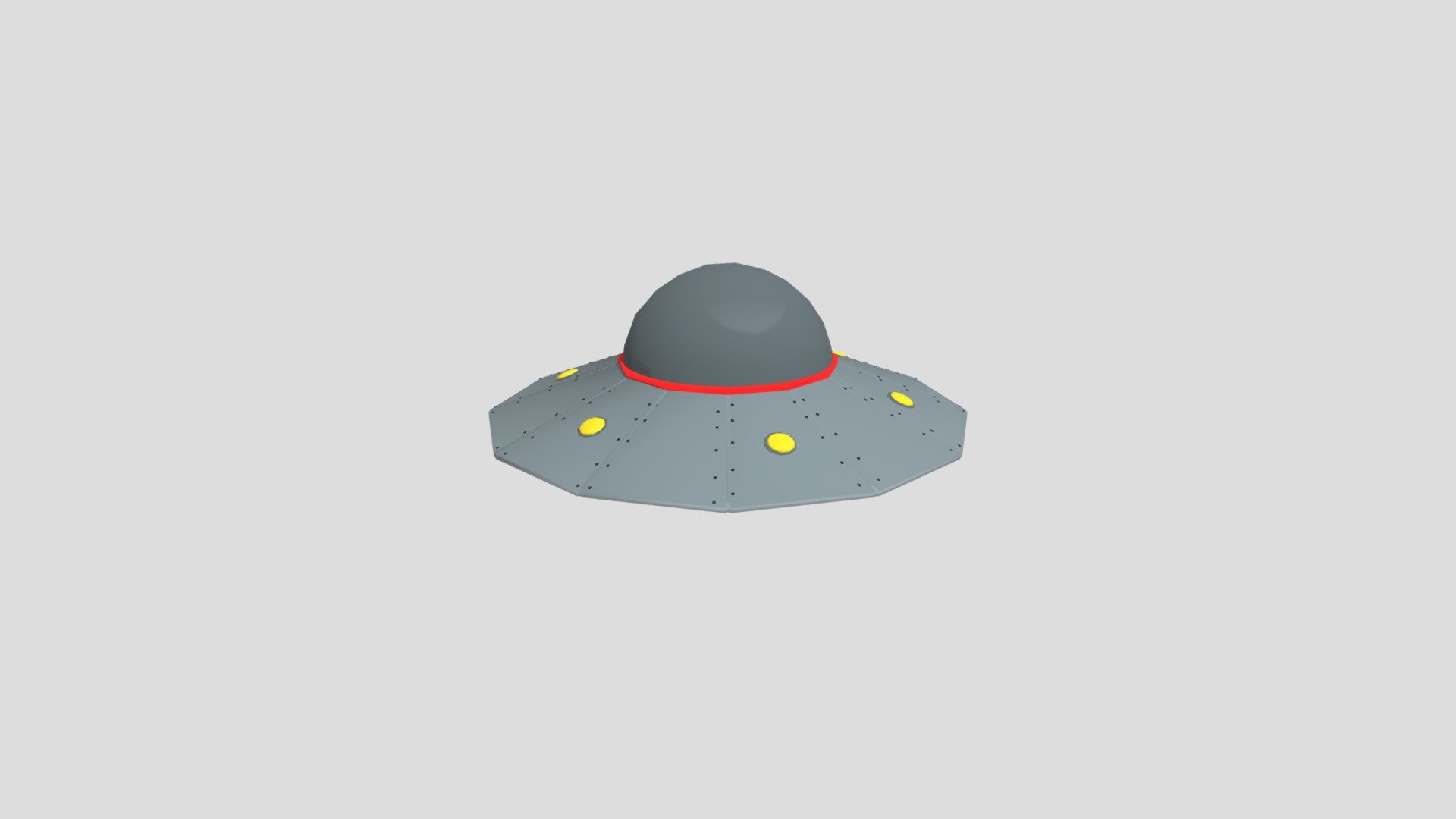 LowPolyЛетающая тарелка — Sketchfab embed 3D viewer