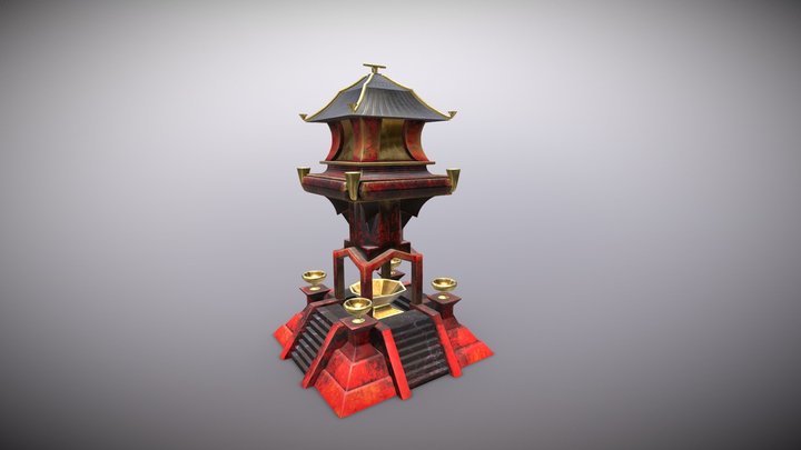 Tower dark model 3D Model