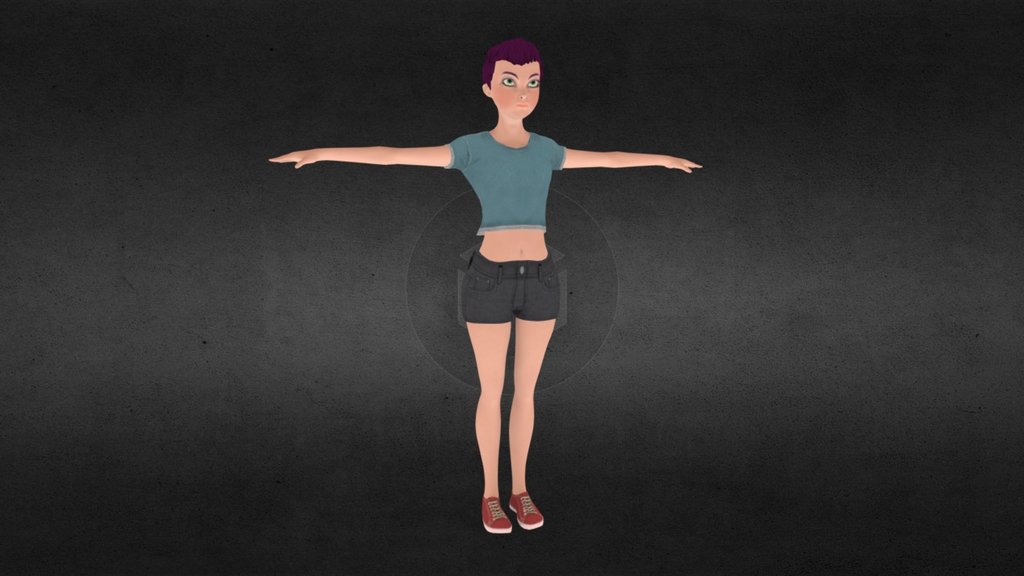 Free Mesh - Basic Girl Model