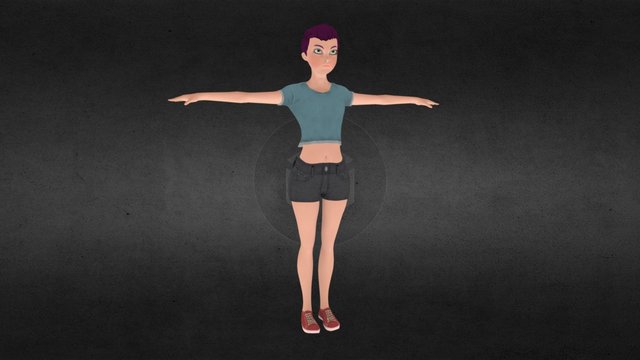 Free Mesh - Basic Girl Model 3D Model