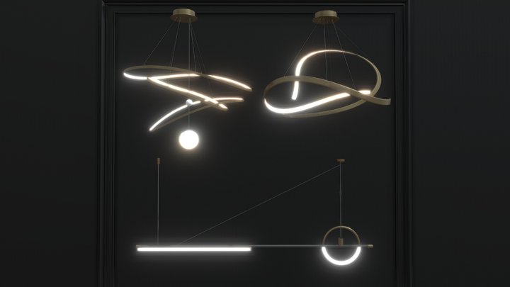 Household Lighting 3 3D Model