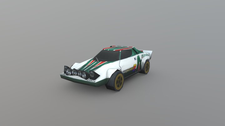 Lancia Stratos HF Gr.4 - Super Rally 3D – Gratis 3D-model STL