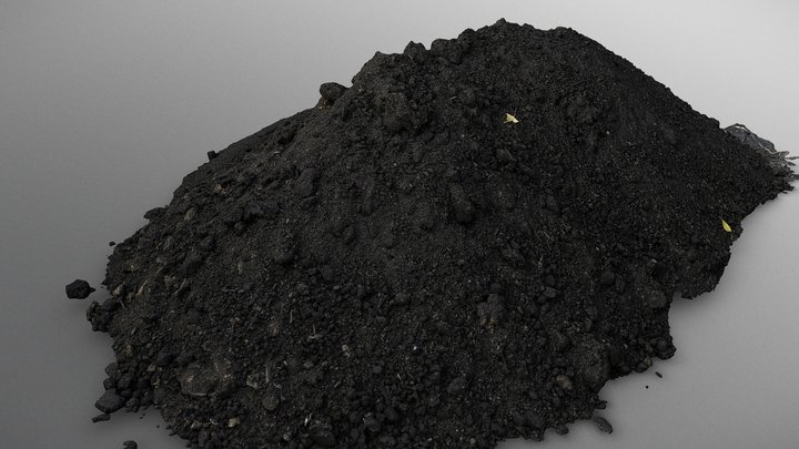 Dark soil heap 3D Model