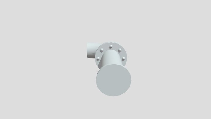 Curved Pipe 1 3D Model