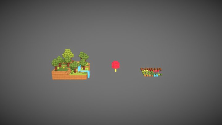 Cuboxy Forest 3D Model