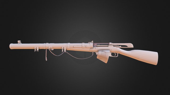 Mosin Nagant Avtomat 3D Model
