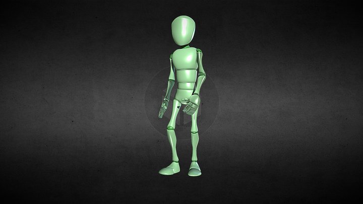 Walkcycle animation 3D Model