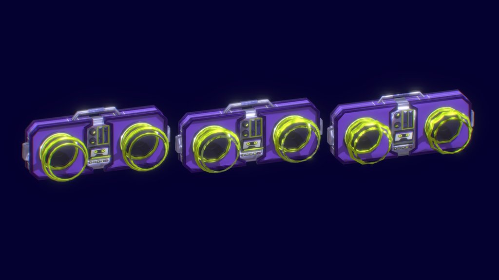 Sci-Fi Boombox LODs