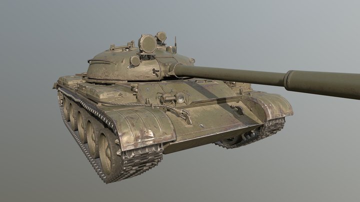 World of Tanks_T-62 3D Model