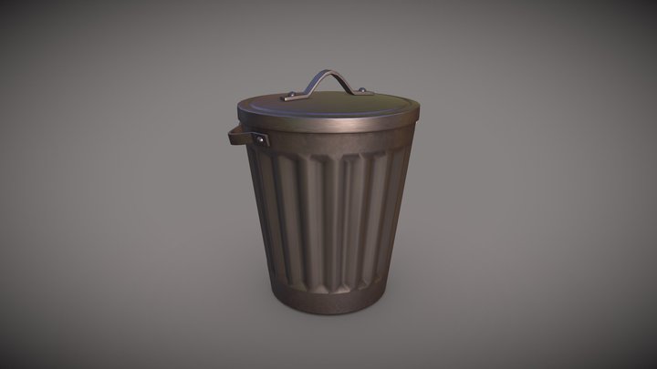 Trash Can 3D Model