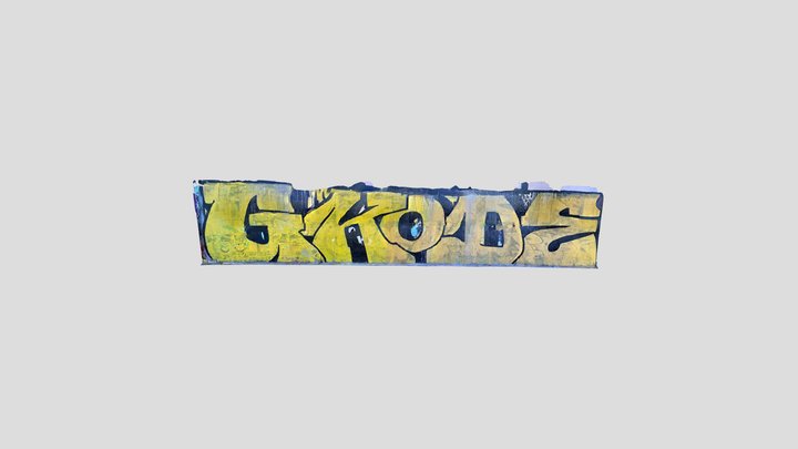 Gkode Roller graffiti 3D Model