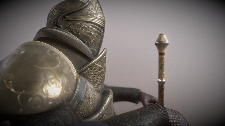 armadura medieval 3D Model