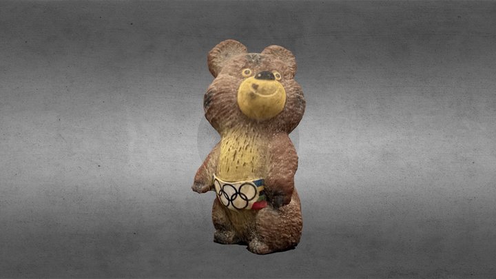 Misha, Mascot Of The 1980 Moscow Olympic Games 3D Model