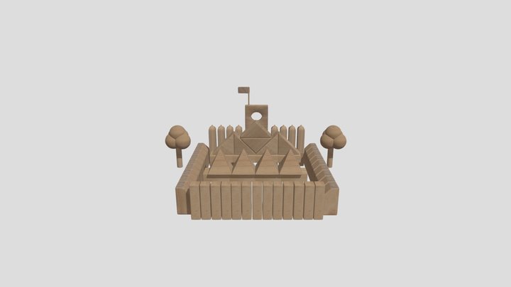 Sand Castle 3D Model