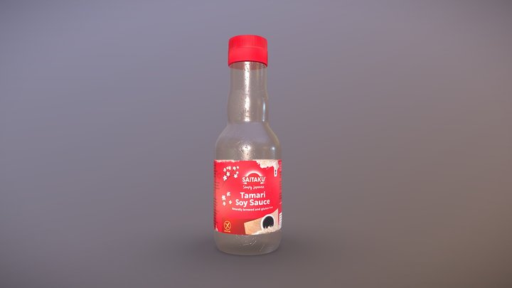 Soy sauce bottle 3D Model