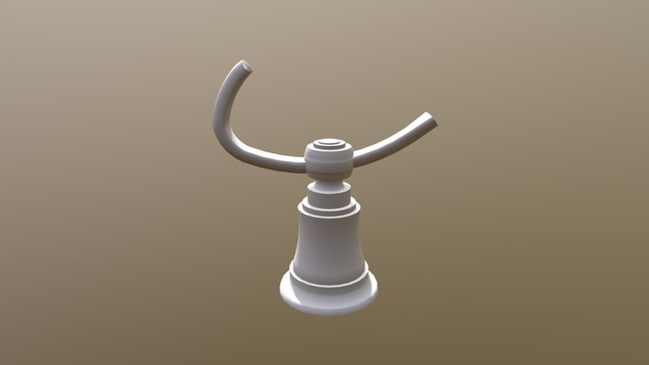 693561 DOUBLE ROBE HOOK 3D Model