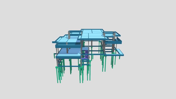 Projeto Estrutural Marcos Berno 3D Model