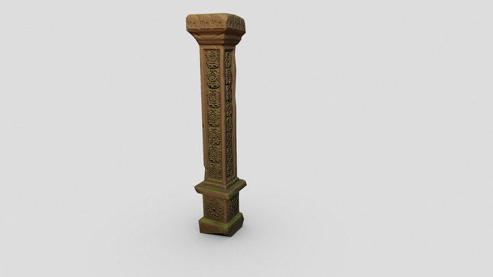 Stylized Pillar 3D Model
