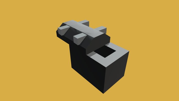Sarcophagus with Nubs 3D Model