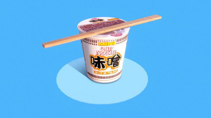 カップヌードルミニ味噌　(CUP NOODLE MINI MISO) 3D Model