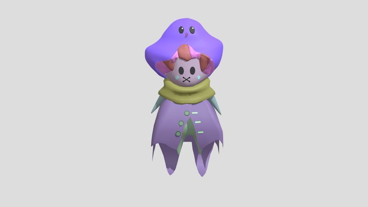 Luxor Mushpot – Stylized Fantasy Character 3D Model