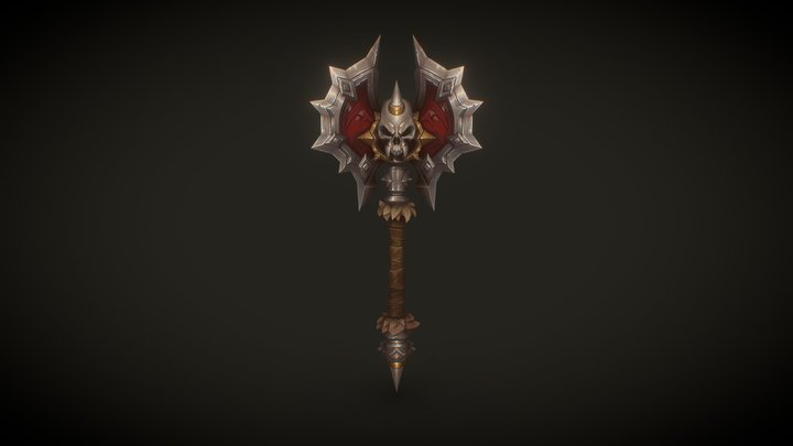 Saurfang's Axe Fan Art - (World of Warcraft) 3D Model