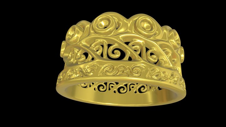 Ring-rings-gold-jewelry-jewelry-3d-stl 3D models - Sketchfab