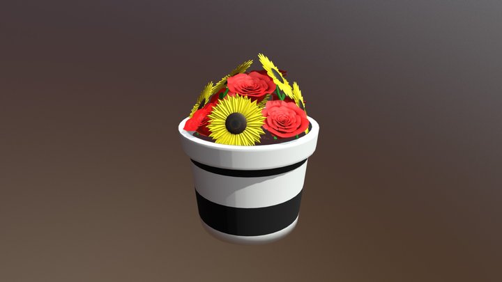 Flower Pot 3D Model