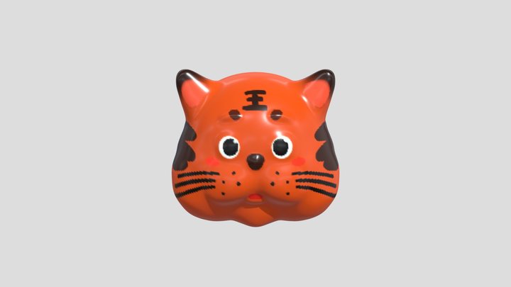 Chinese Lunar Tiger Year 3D Model