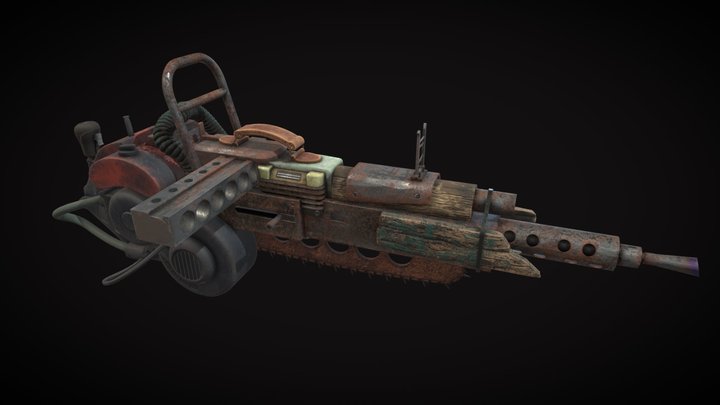 chainsaw gun 3D Model
