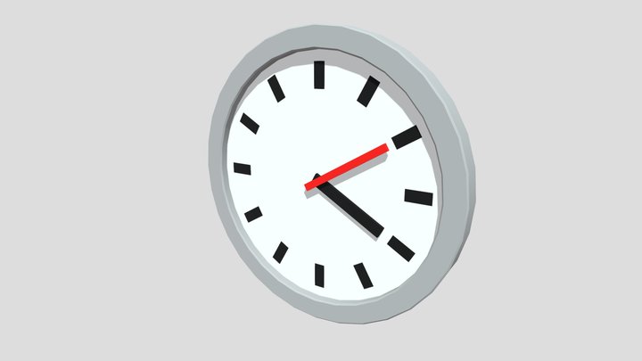 Wall Clock 3D Model