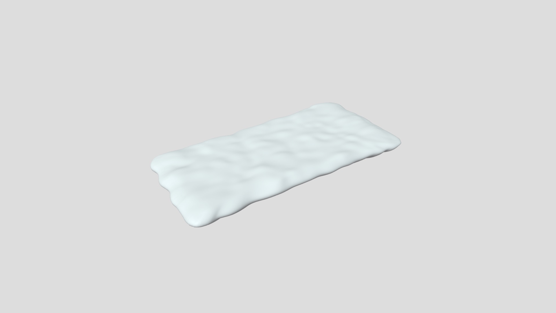 3D model Cushion - This is a 3D model of the Cushion. The 3D model is about a white piece of paper.