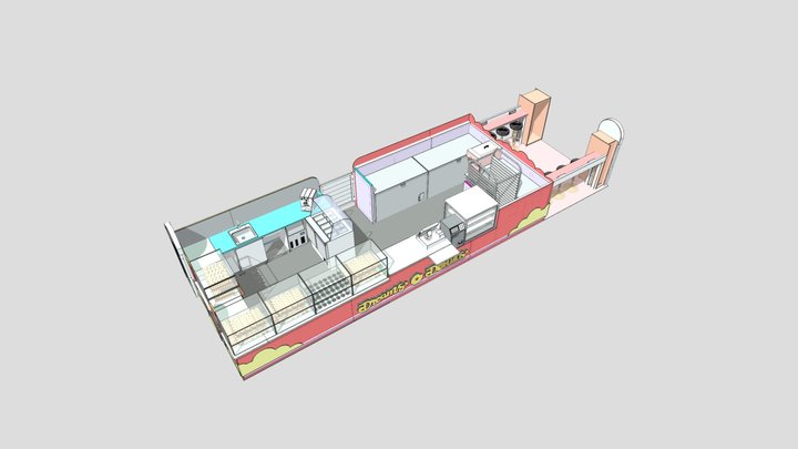 Dream's Donuts Nice 3D Model