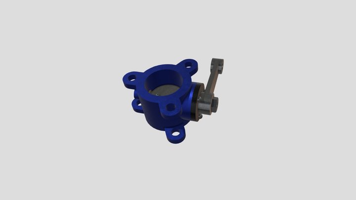 Butterfly Valve 3D Model