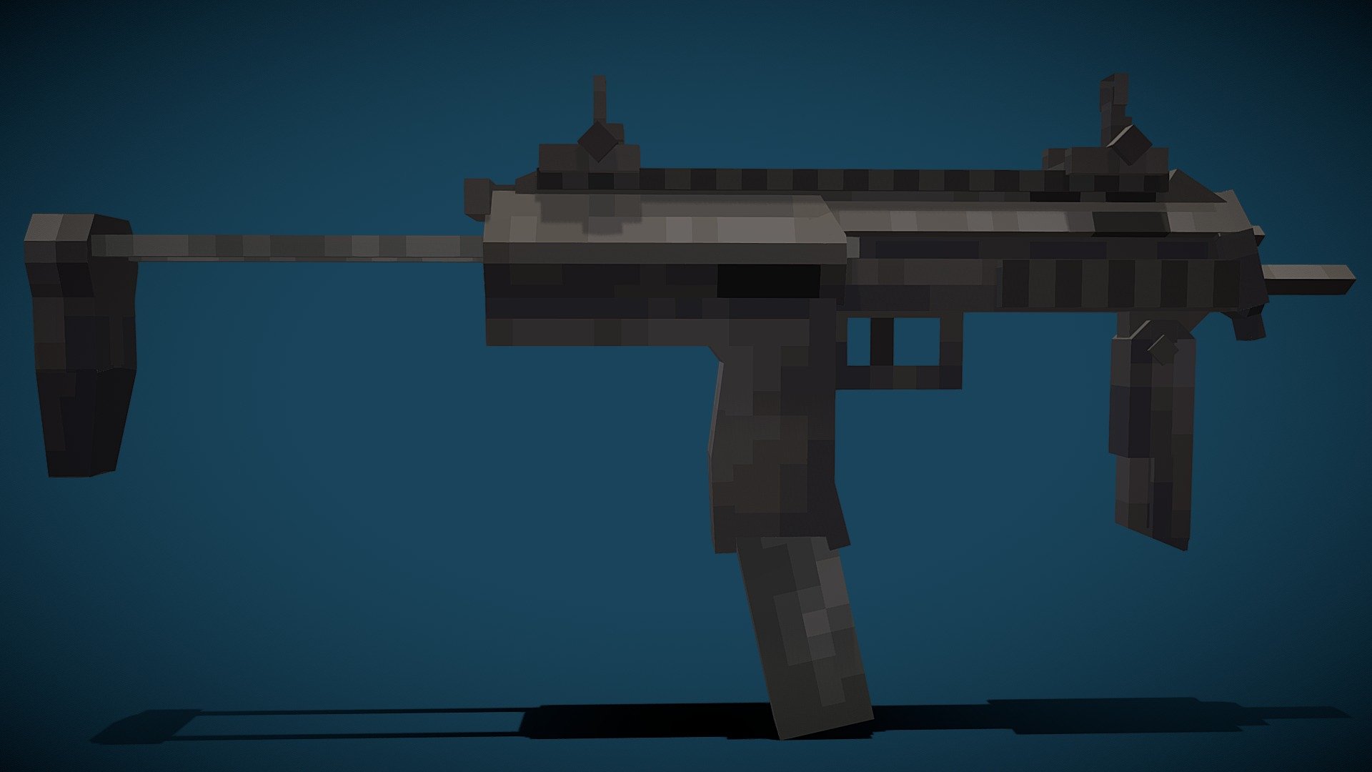 Mp7 low poly - 3D model by MMecha [dd82085] - Sketchfab