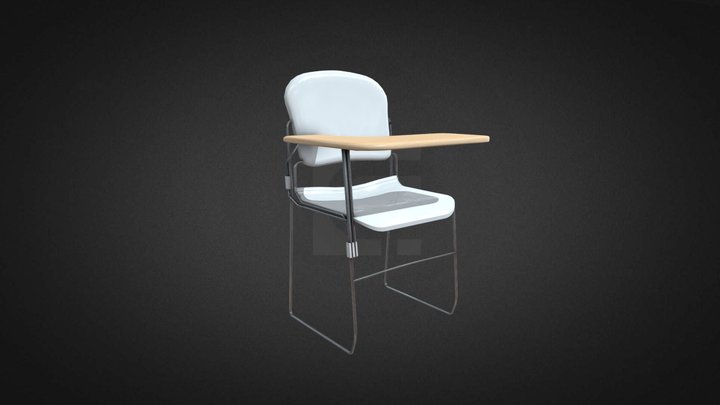 Tablet Chair Hire 3D Model