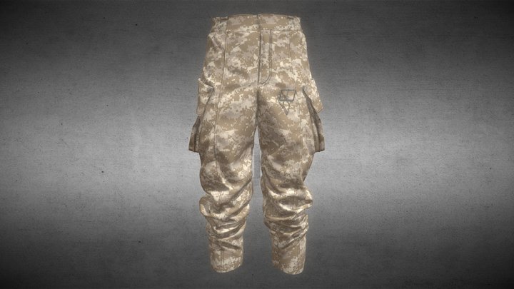 Wanderer Hooded Cloak Pant | Realistic 3D Model 3D Model