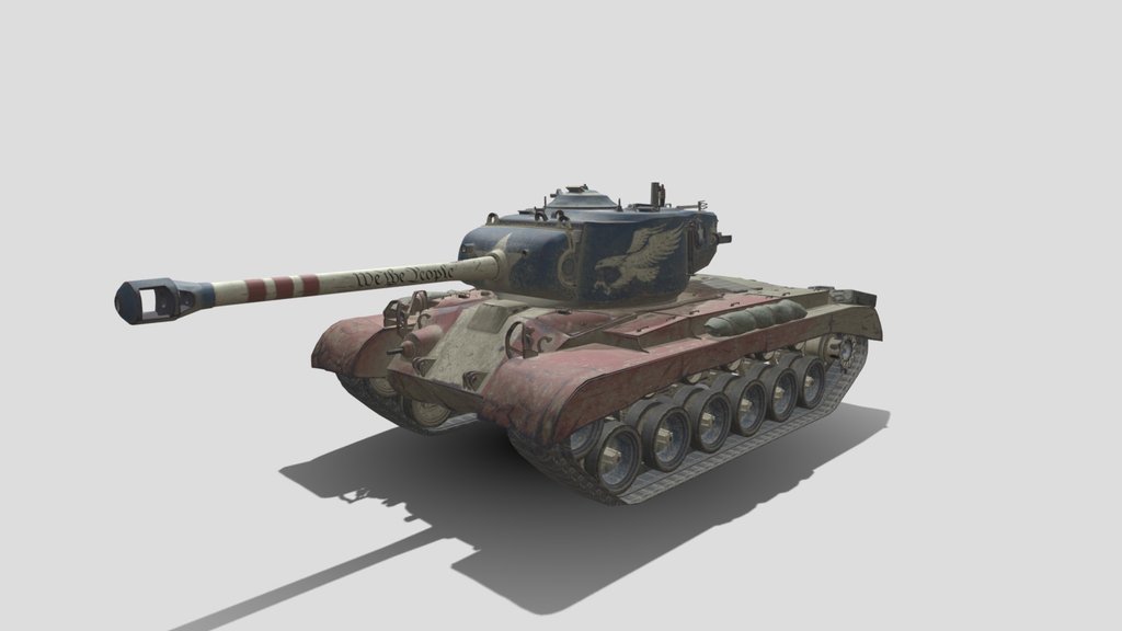 T26E5 Patriot без сегментных гусениц Wot