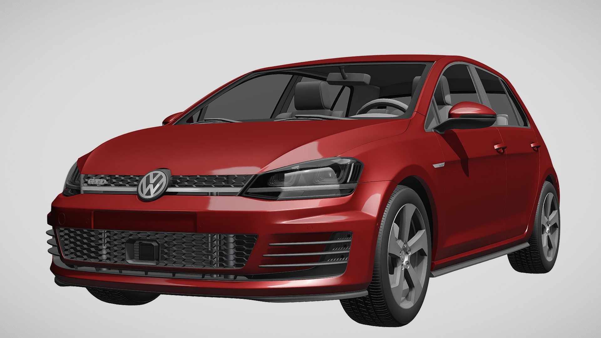 Volkswagen Golf 7 GTD 5D 2016 - Buy Royalty Free 3D model by Creator 3D  (@Creator_3D) [dd8473c]