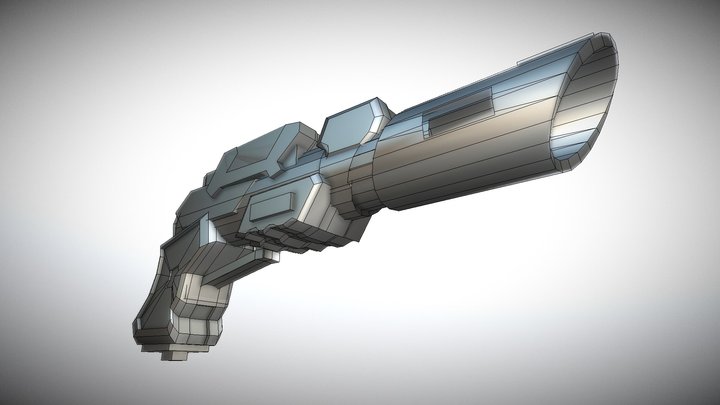 Laser stun gun for game 3D Model