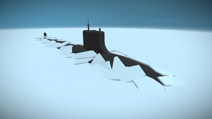 Arctic Submarine 3D Model