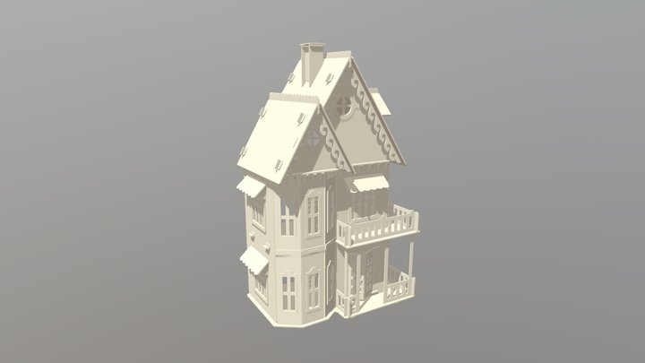 Кукольный домик (Dollhouse) 3D Model